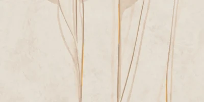Tubadzin Mild Clay Leaves A matt dekor járólap 59,8x119,8 cm