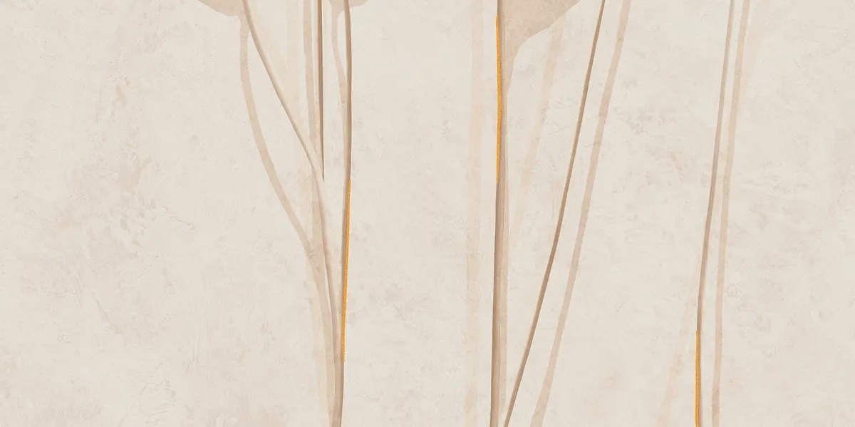 Tubadzin Mild Clay Leaves A matt dekor járólap 59,8x119,8 cm