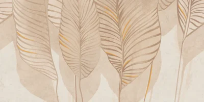 Tubadzin Mild Clay Leaves B matt dekor járólap 59,8x119,8 cm