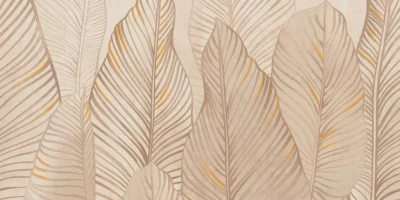 Tubadzin Mild Clay Leaves C matt dekor járólap 59,8x119,8 cm