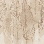 Tubadzin Mild Clay Leaves matt dekor járólap 119,8x274,8 cm