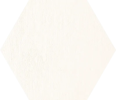 Tubadzin Mild Garden White Hex matt dekorcsempe 19,2x22,1 cm