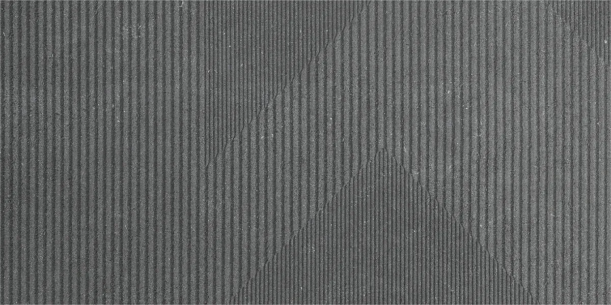 Tubadzin Modular Glitch Graphite 1 matt strukturált gres járólap 59,8x119,8 cm