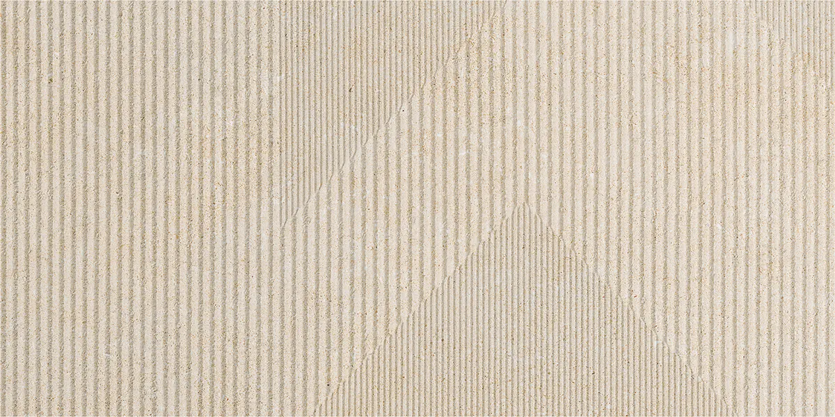 Tubadzin Modular Glitch Ivory 1 matt strukturált gres járólap 59,8x119,8 cm