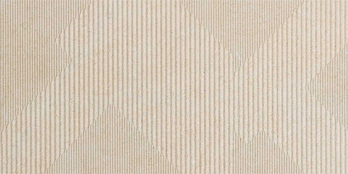 Tubadzin Modular Glitch Ivory 2 matt strukturált gres járólap 59,8x119,8 cm