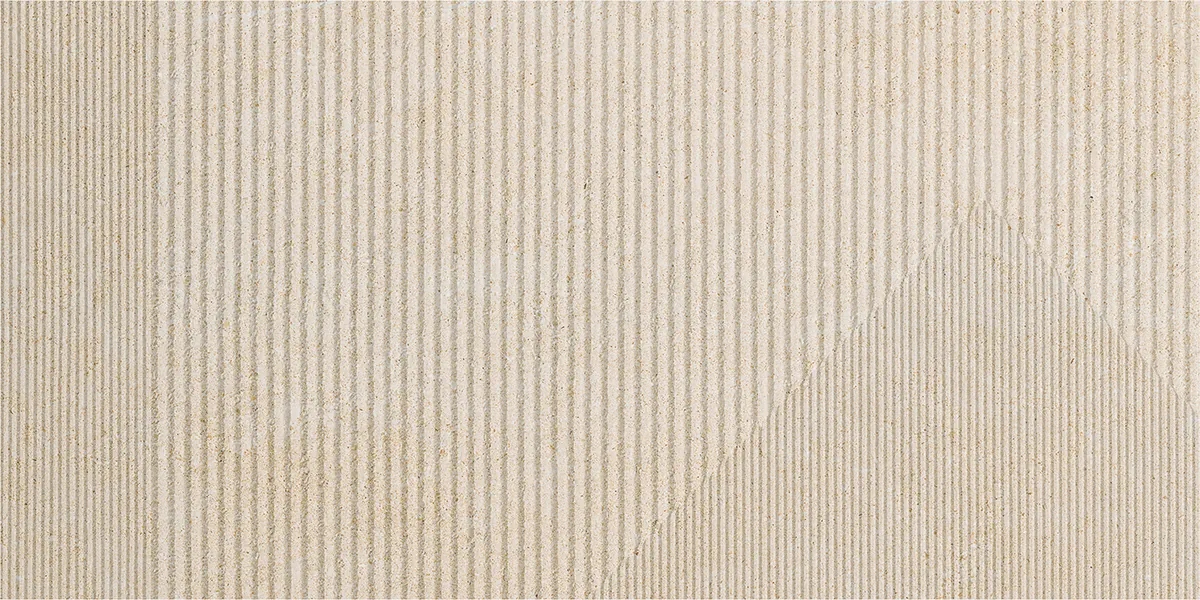 Tubadzin Modular Glitch Ivory 3 matt strukturált gres járólap 59,8x119,8 cm