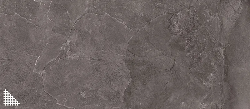 Tubadzin Monolith Plus Grand Cave Graphite matt strukturált homlokzati lap 119,8x274,8 cm