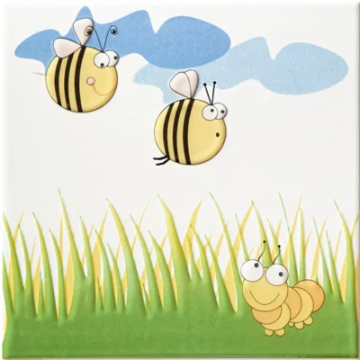 Tubadzin Pastele Dekor Ścienny Robaczki 2 matt dekorcsempe 20x20 cm