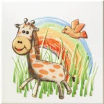 Tubadzin Pastele Dekor Ścienny Safari 2 matt dekorcsempe 20x20 cm