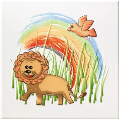 Tubadzin Pastele Dekor Ścienny Safari 3 matt dekorcsempe 20x20 cm