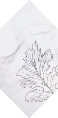 Tubadzin Rochelle Fleur Form matt-fényes dekorcsempe 14,8x22,5 cm