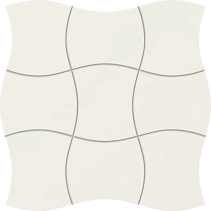 Tubadzin Royal Place White fényes mozaik 29,3x29,3 cm