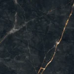 Tubadzin Shinestone Black polírozott gres járólap 59,8x119,8 cm