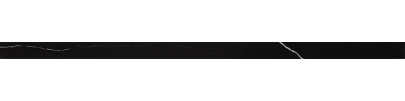 Tubadzin Timeless Black Pulpis 1 polírozott díszcsík 3,9x89,8 cm