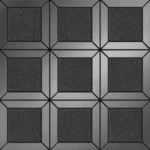 Tubadzin Timeless Lucid Square Black matt-fényes mozaik 29,8x29,8 cm
