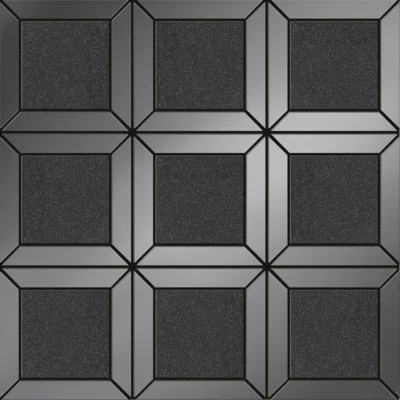 Tubadzin Timeless Lucid Square Black matt-fényes mozaik 29,8x29,8 cm