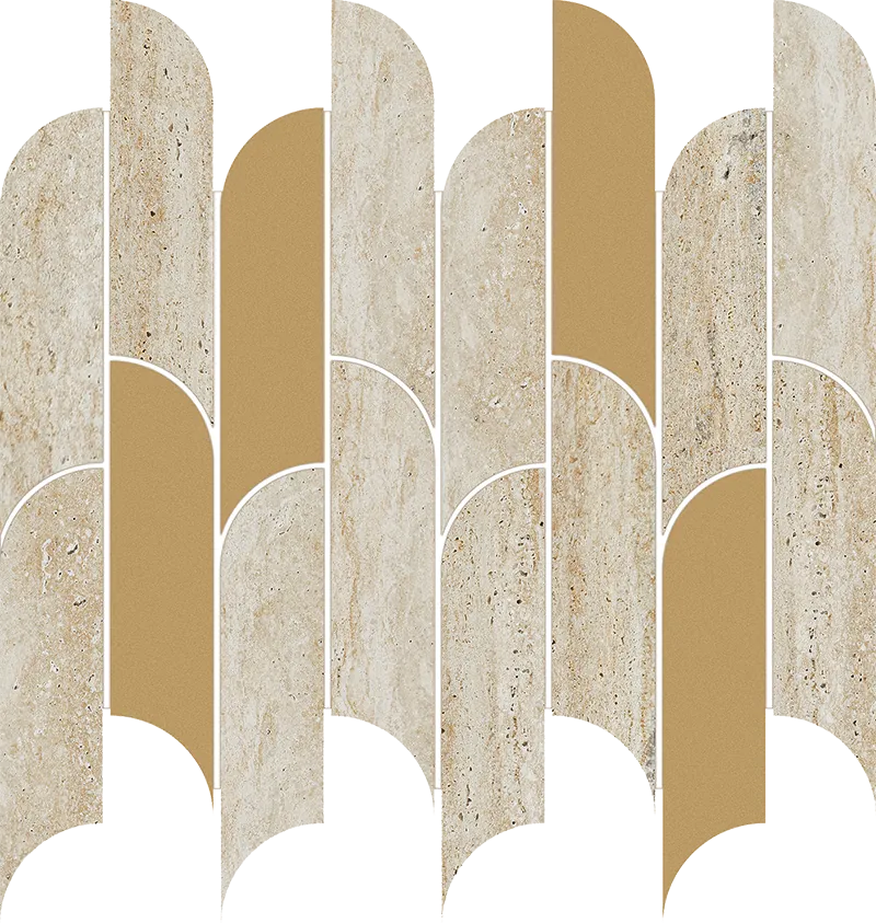 Tubadzin Tissue Beige matt-fényes mozaik 27,2x29,8 cm