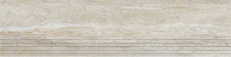Tubadzin Travertino lépcsőlap 29,6x119,8 cm