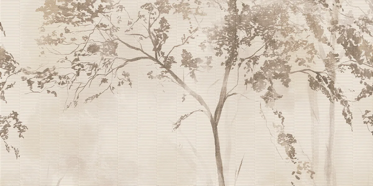 Tubadzin Universal decorations Tropical Forest Right D matt dekor járólap 59,8x119,8 cm