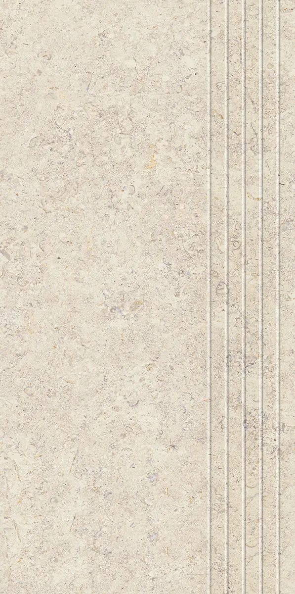 Tubadzin Zimba Beige matt strukturált lépcsőlap 29,6x59,8 cm