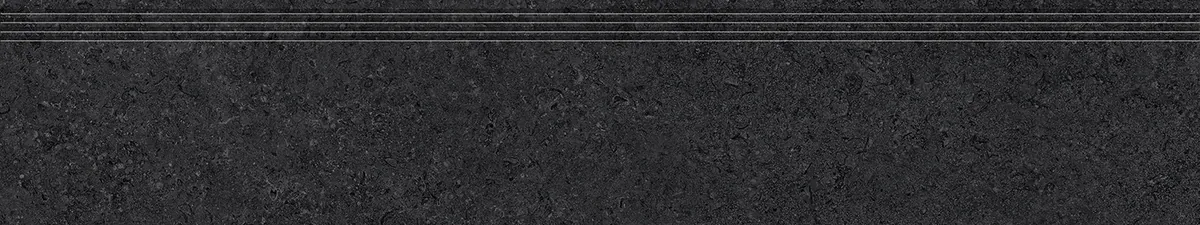 Tubadzin Zimba Black matt strukturált lépcsőlap 29,8x159,8 cm
