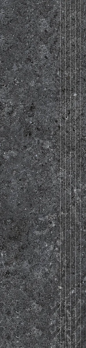 Tubadzin Zimba Grey matt lépcsőlap 29,6x119,8 cm